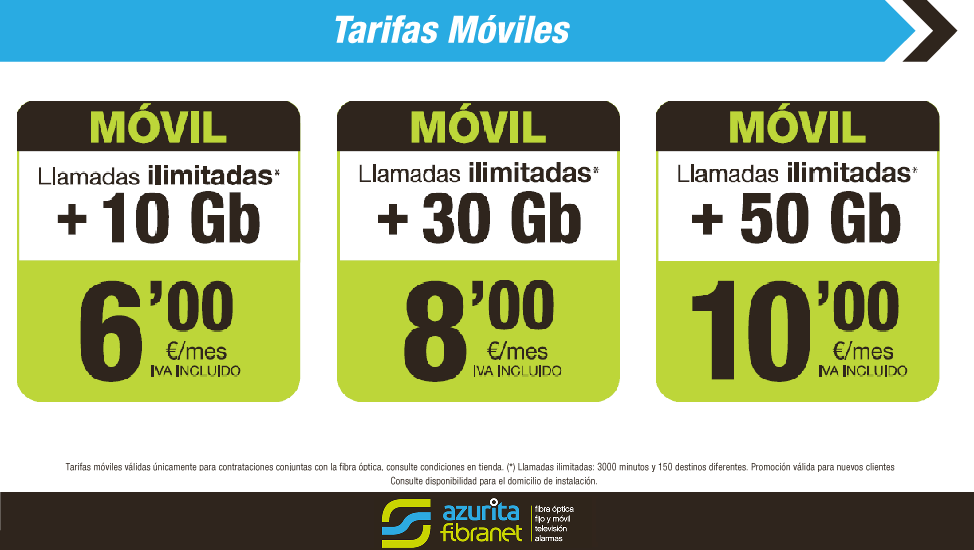Tarifas moviles octubre 22